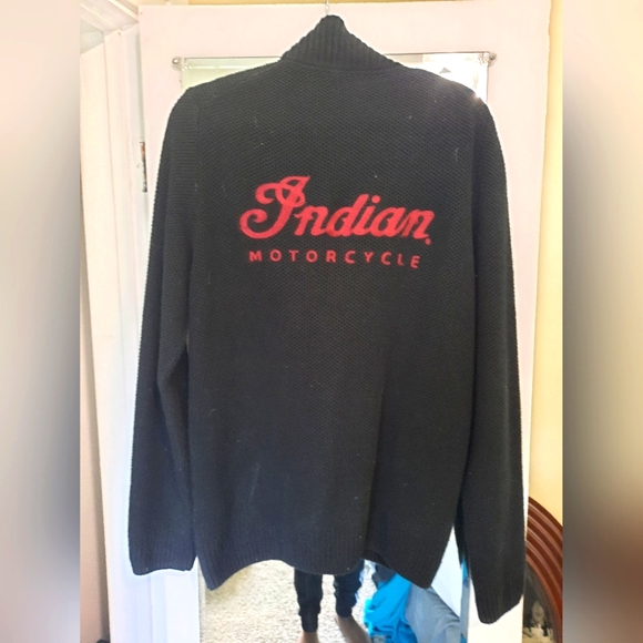 Lucky Brand Other - Indian motorcycles sweater by lucky brand EUC!